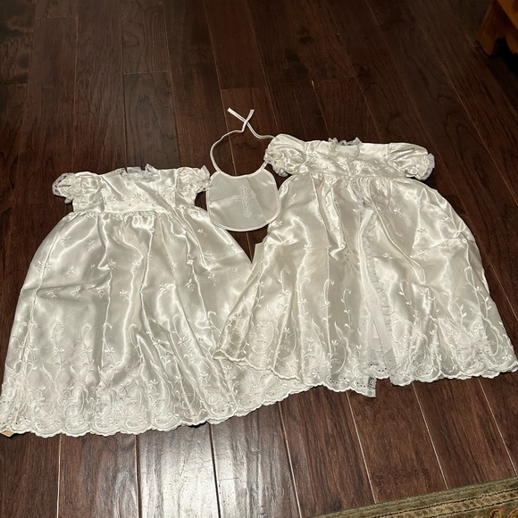 Phyllis Baby Wear 3 Piece Christening Gown Set - Unisex - Picture 1 of 8